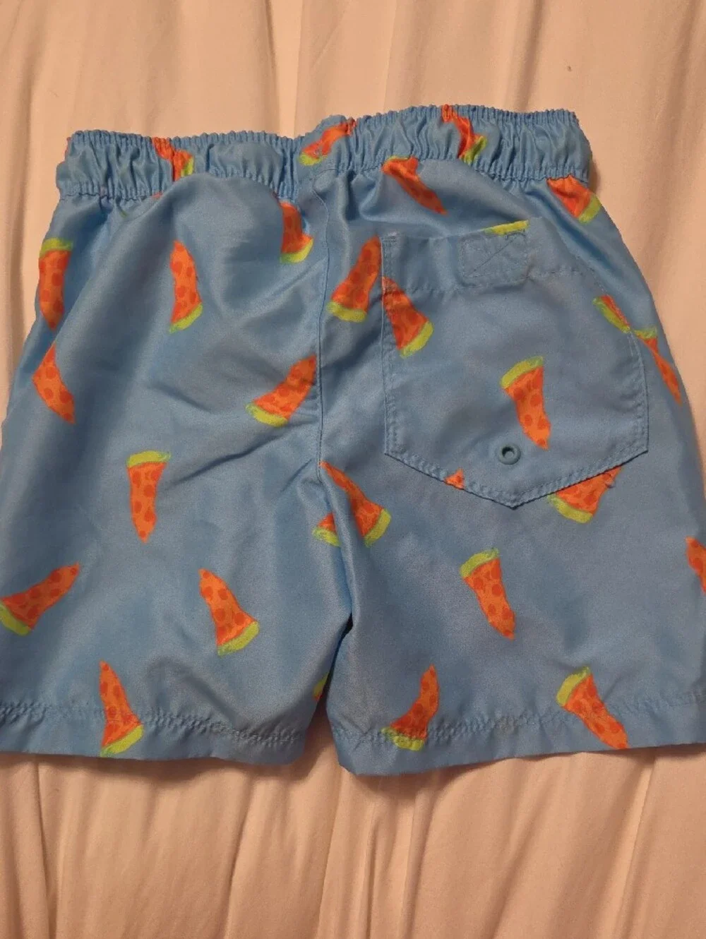 Cat & Jack Light Blue Pizza Slice Swim Trunks